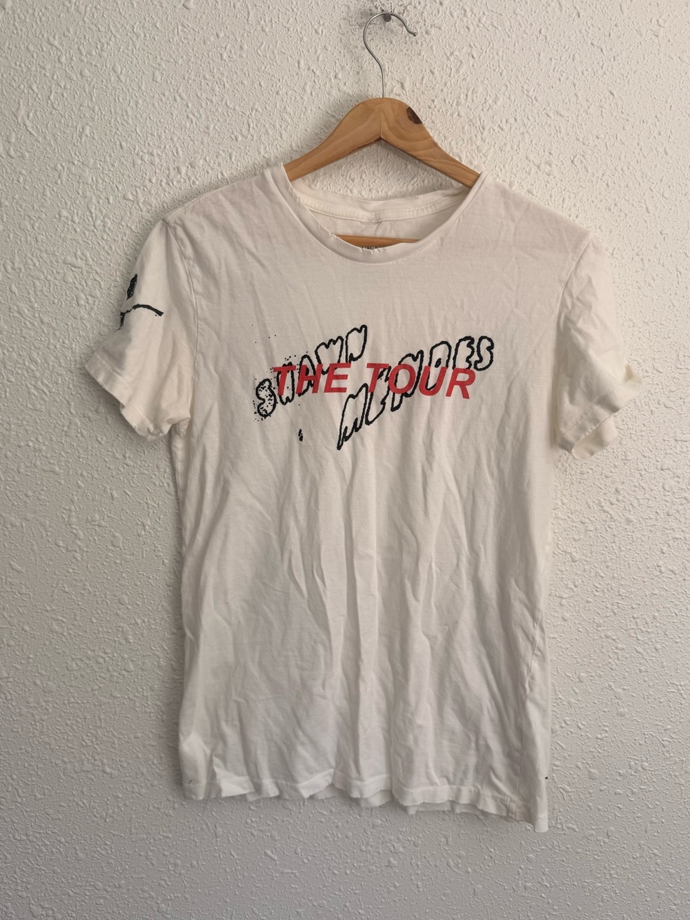 Shawn Mendes 2019 world tour distressed white t shirt S